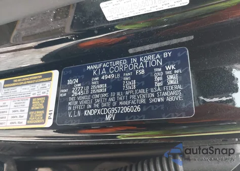 2025 Kia Sportage Hybrid Sx-Prestige z USA, uszkodzony, nr VIN KNDPXCDG9S7206026